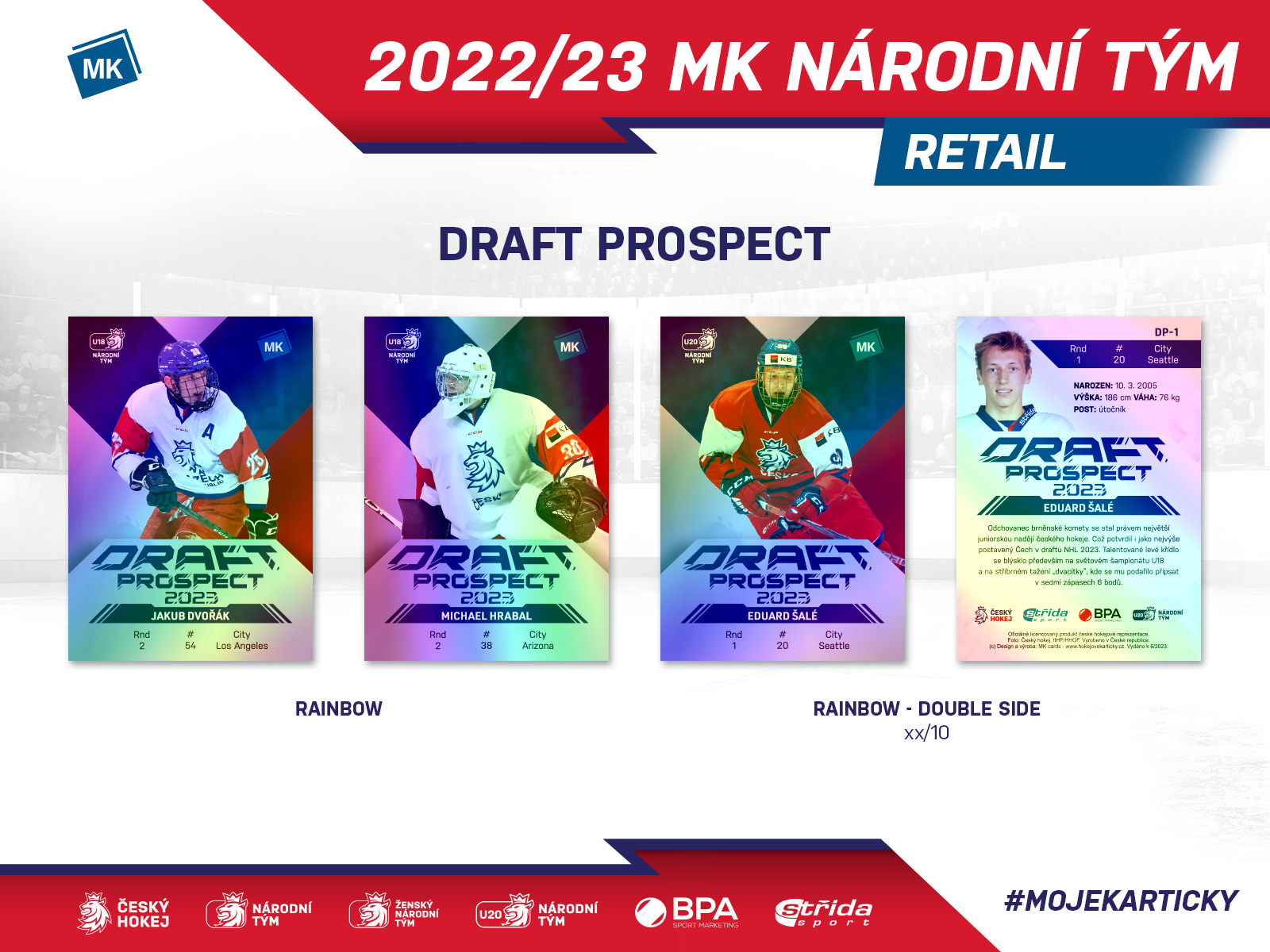 2023 MK Národní tým RETAIL balíček (5 karet)