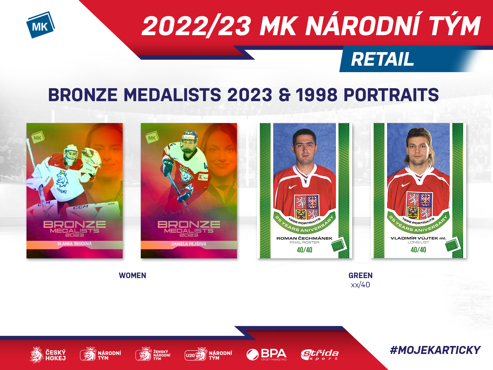 2023 MK Národní tým RETAIL balíček (5 karet)
