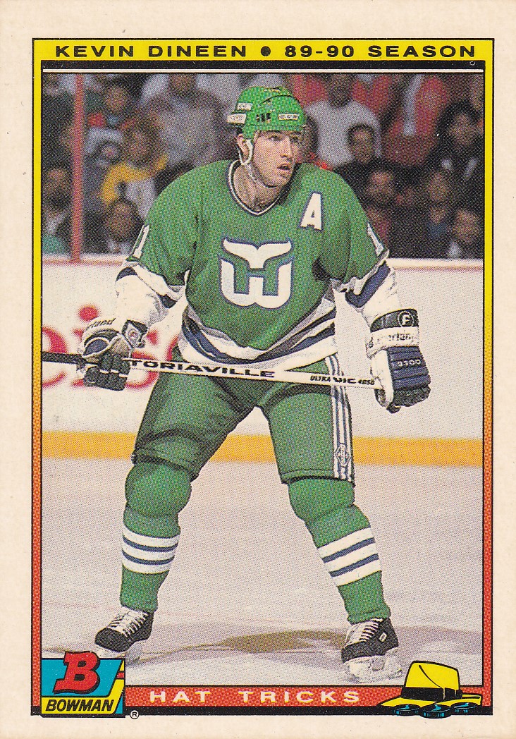90-91 Bowman - Kevin DINEEN č. 7 of 22 Hat Trick