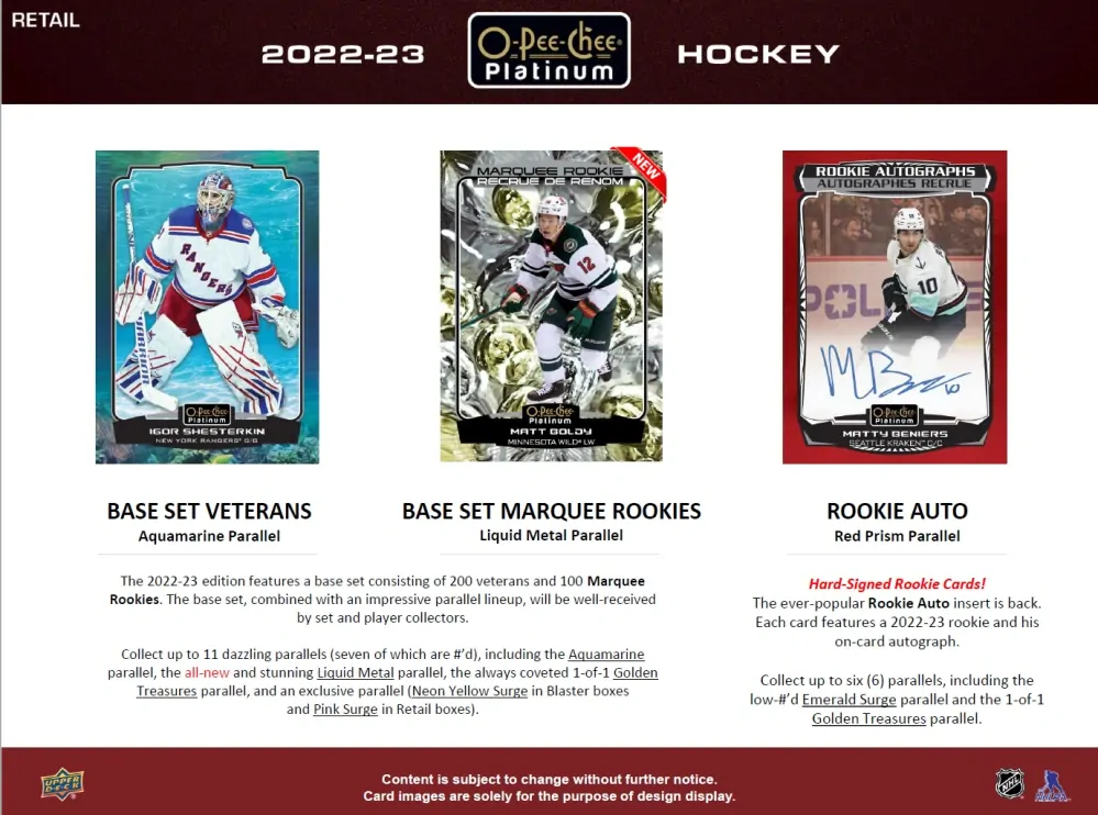 2022-23 O-Pee-Chee PLATINUM Blaster Box
