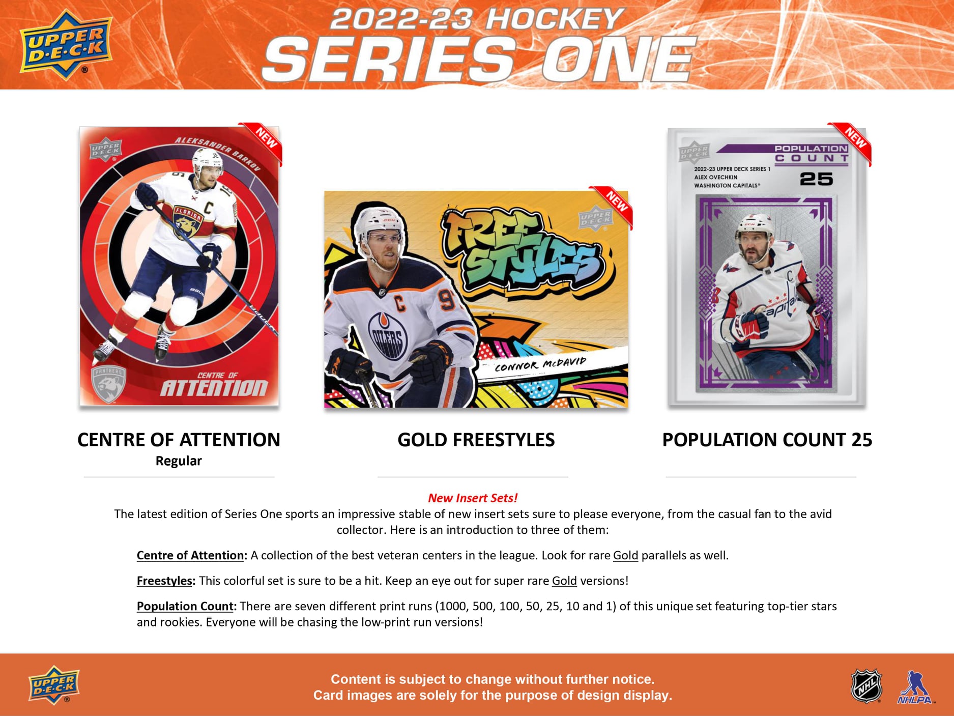 2022-23 NHL Upper Deck Series 1 Hobby Box