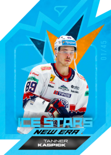 25-26 TIPSPORT LIGA - Tanner KASPICK č. IS-11 Ice Stars New Era Sapphire Blue x/45
