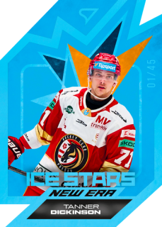 25-26 TIPSPORT LIGA - Tanner DICKINSON č. IS-34 Ice Stars New Era Sapphire Blue x/45