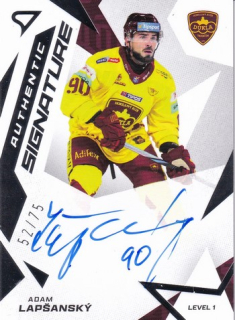 25-26 TIPSPORT LIGA - Adam LAPŠANSKÝ č. SL1-AL Authentic Signature 37/75