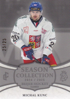 24-25 Český hokej - Michal KUNC č. BHG-16 Platinum x/25