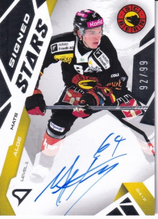 25-26 NLA - Mats ALGE č. SL1-MA Signed Stars 92/99