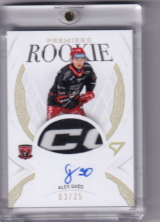 25-26 TELH - Alex GAŠO č. RPM-AG Rookie Premiere Gold Auto Woven 03/25