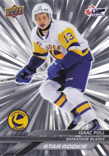 24-25 CHL - Isaac POLL č. 382 Stars Rookie Silver Outburst