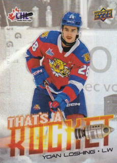 24-25 CHL - Yoan LOSHING č. TR-20 That's a Rocket