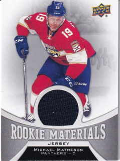 Michael MATHESON 16-17 Upper Deck 2 č. RM-MI Rookie Materials