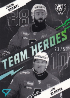 25-26 TIPOS SHL - Jakub RUFATI & Ján ZLOCHA č. TH-04 Team Heroes Cloud Silver x/50