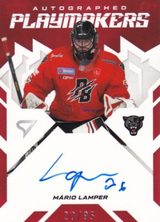 25-26 TIPOS SHL - Mário LAMPER č. AP-ML Autographed Playmakers 20/95