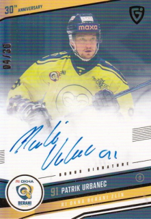 24-25 GOAL Cards - Patrik URBANEC č. ZL-20 Auto 04/30