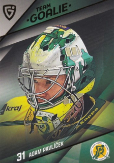 25-26 GOAL CARDS - Adam PAVLÍČEK č. TG-29 Team Goalie