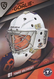 25-26 GOAL CARDS - Tomáš VOLEVECKÝ č. TG-41 Team Goalie