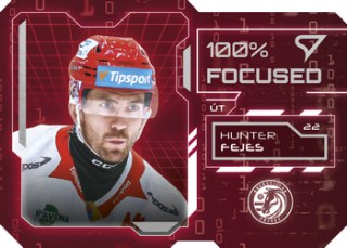 25-26 TIPSPORT LIGA - Hunter FEJES č. FS-18 100% Focused