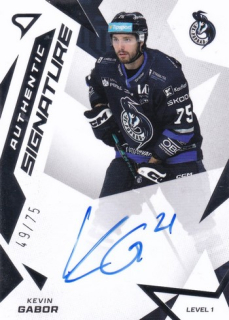 25-26 TIPSPORT LIGA - Kevin GABOR č. SL1-KG Authentic Signature 49/75