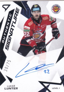 25-26 TIPSPORT LIGA - Lukáš LUNTER č. SL1-LL Authentic Signature 30/75