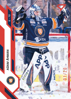 25-26 SHL - Adam AHMAN no. 109 Scarlet Red x/20