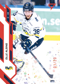 25-26 SHL - Olle ALSING no. 218 Scarlet Red x/20