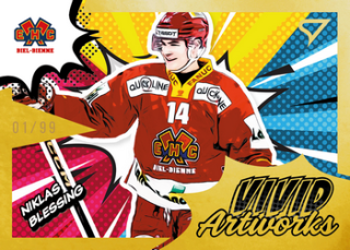 25-26 NLA - Niklas BLESSING no. VA-21 Vivid Artworks Honey Gold x/99