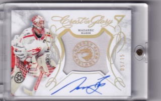 25-26 TELH - Marek MAZANEC č. CG-MM Crest of Glory Gold Auto 05/15