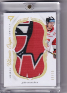 25-26 TELH - Jiří ONDRUŠEK č. UO-ON Ultimate Origin Emblem Edition 12/19