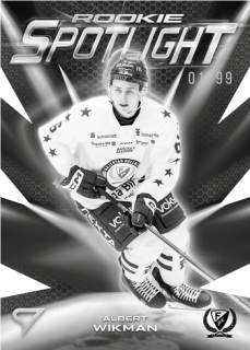 25-26 SHL - Albert WIKMAN č. RO-06 Rookie Spotlight Ashen Black x/99