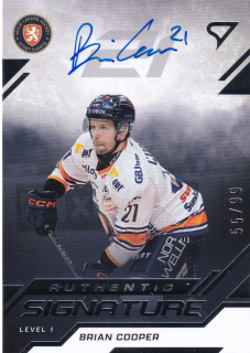 25-26 SHL - Brian COOPER č. SL1-BC Authentic Signature 55/99