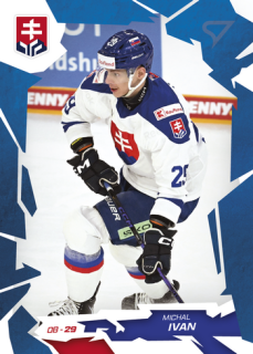 2026 Hokejové Slovensko - Michal IVAN č. 09 Blue