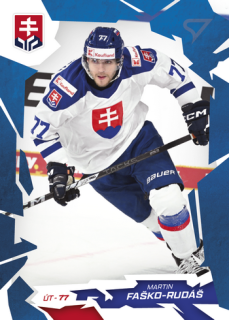 2026 Hokejové Slovensko - Martin FAŠKO-RUDÁŠ č. 24 Blue