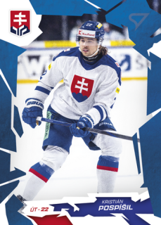 2026 Hokejové Slovensko - Kristián POSPÍŠIL č. 38 Blue