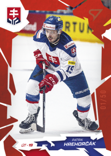 2026 Hokejové Slovensko - Patrik HREHORČÁK č. 27 Red x/50