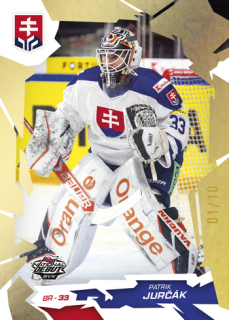 2026 Hokejové Slovensko - Patrik JURČÁK č. 02 Gold x/10