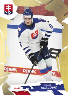 2026 Hokejové Slovensko - Tomáš KRÁLOVIČ č. 12 Gold x/10