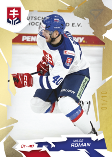 2026 Hokejové Slovensko - Miloš ROMAN č. 41 Gold x/10