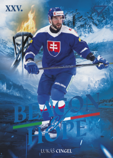 2026 Hokejové Slovensko - Lukáš CINGEL č. BH-15 Beacon of Hope