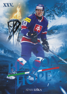 2026 Hokejové Slovensko - Adam LIŠKA č. BH-19 Beacon of Hope