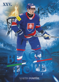 2026 Hokejové Slovensko - Martin POSPÍŠIL č. BH-21 Beacon of Hope