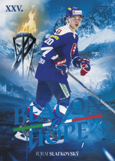 2026 Hokejové Slovensko - Juraj SLAFKOVSKÝ č. BH-24 Beacon of Hope