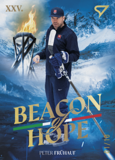 2026 Hokejové Slovensko - Peter FRÜHAUF č. BH-02 Beacon of Hope Yellow Gold x/10