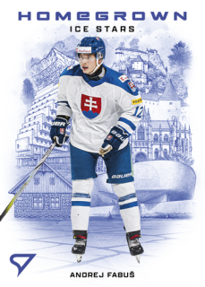 2026 Hokejové Slovensko - Andrej FABUŠ č. HS-05 Homegrown Ice Stars