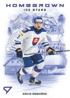 2026 Hokejové Slovensko - Dávid ROMAŇÁK č. HS-09 Homegrown Ice Stars