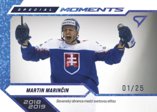 2026 Hokejové Slovensko - Martin MARINČIN č. SM-29 Special Moments Blue x/25