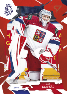 2026 Hokejové Česko - Lukáš DOSTÁL č. 01 Red