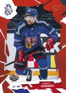 2026 Hokejové Česko - Marian ADÁMEK č. 07 Red