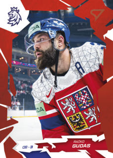 2026 Hokejové Česko - Radko GUDAS č. 09 Red