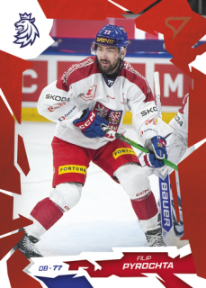 2026 Hokejové Česko - Filip PYROCHTA č. 17 Red