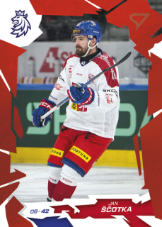 2026 Hokejové Česko - Jan ŠČOTKA č. 19 Red