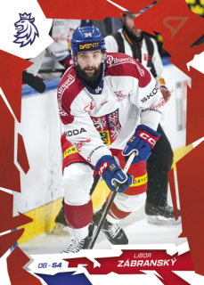 2026 Hokejové Česko - Libor ZÁBRANSKÝ č. 23 Red